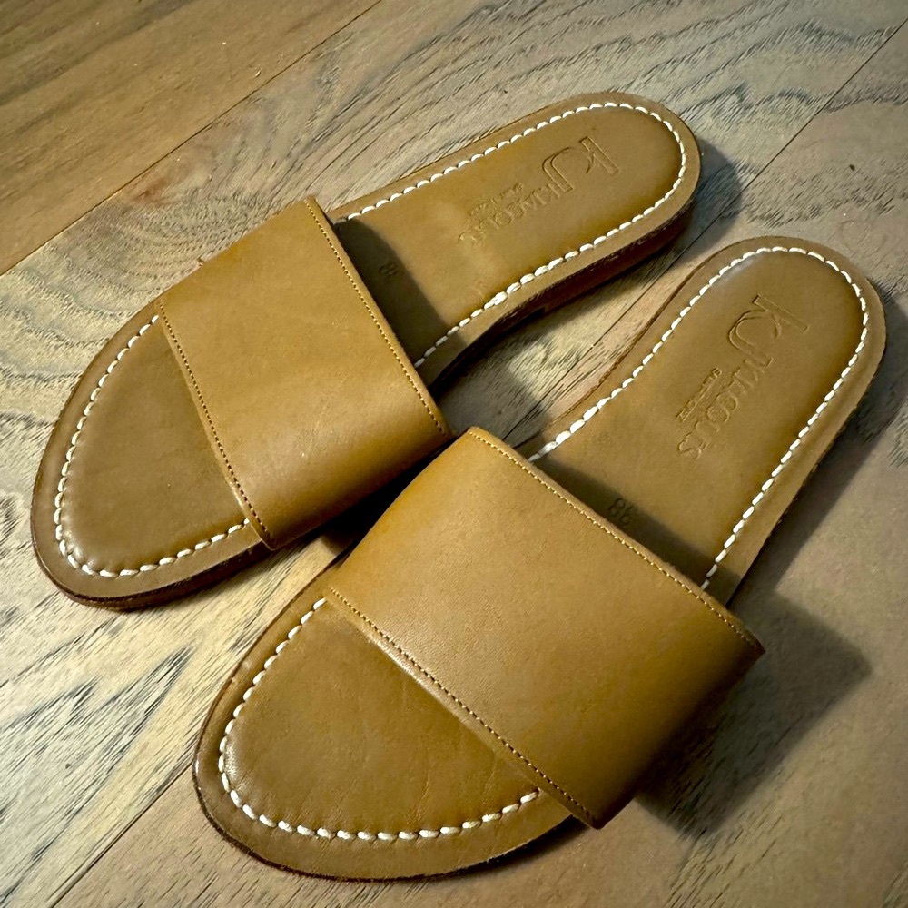 K Jacques St. Tropez Anacapri leather sandals